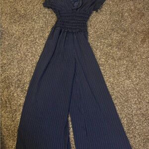Max Studio Deep Blue Jumpsuit
